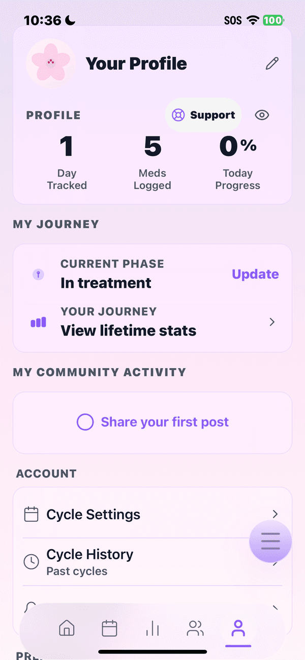 Settings Premium Status Indicator